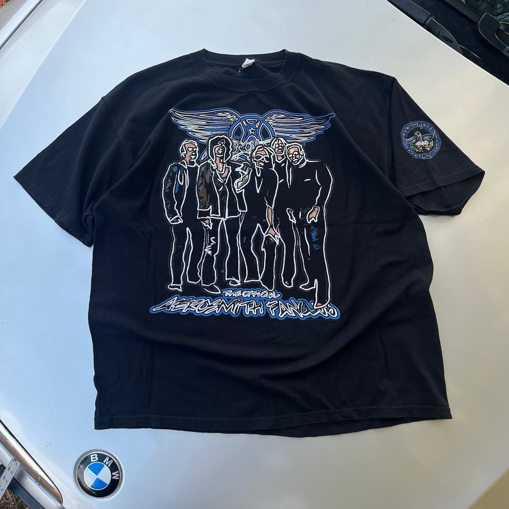 Aerosmith Aero force one band rock T-shirt 2000s